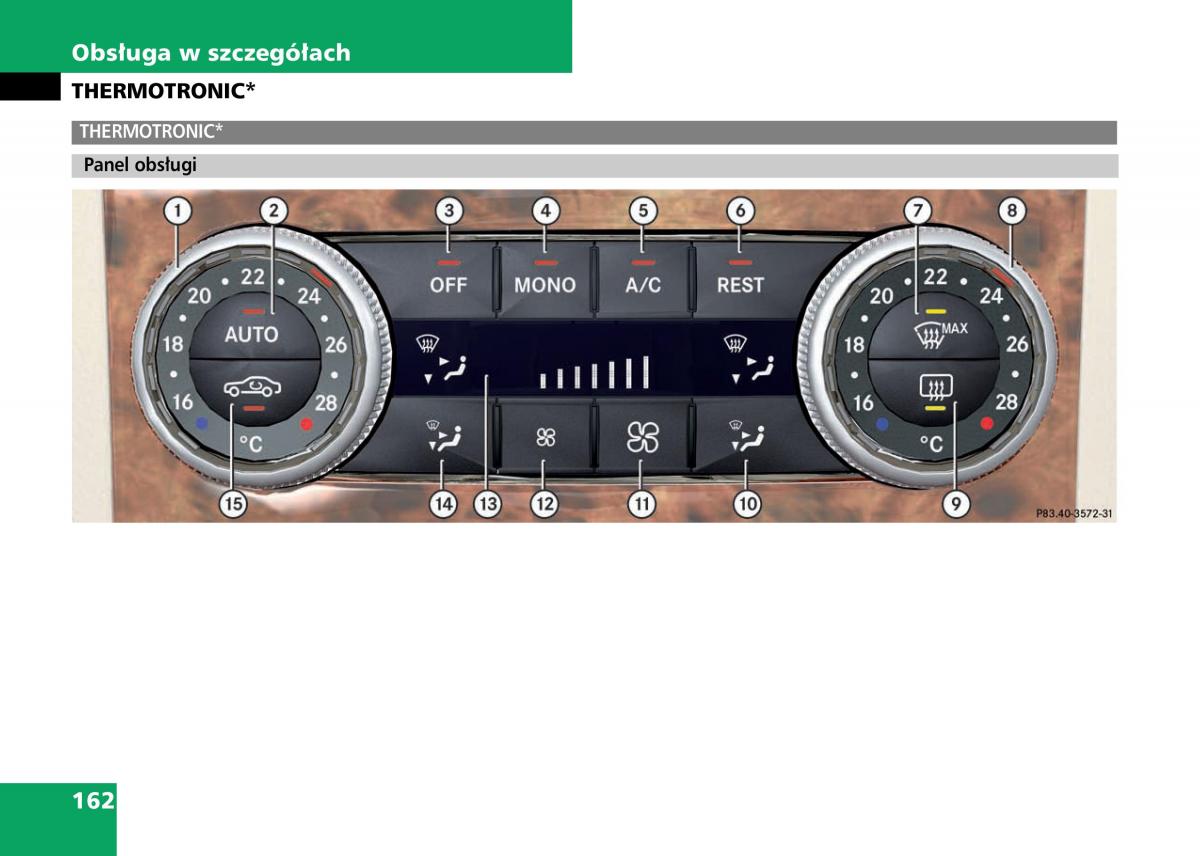 Mercedes Benz C Class W204 instrukcja obslugi / page 164