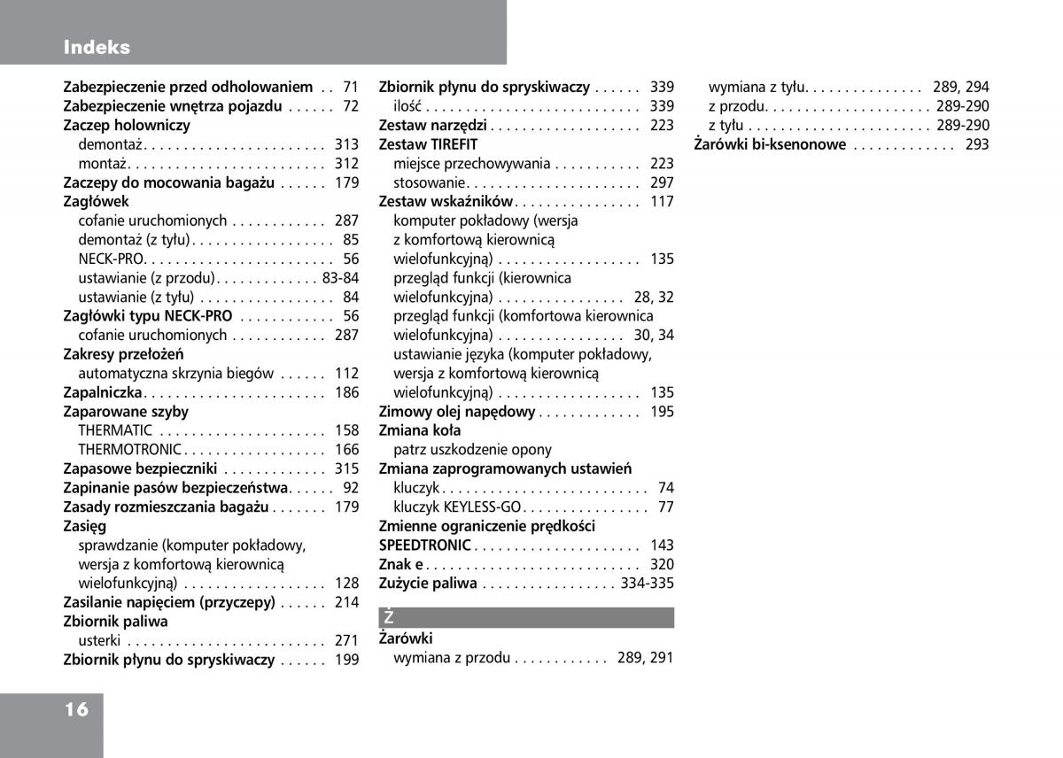 Mercedes Benz C Class W204 instrukcja obslugi / page 18