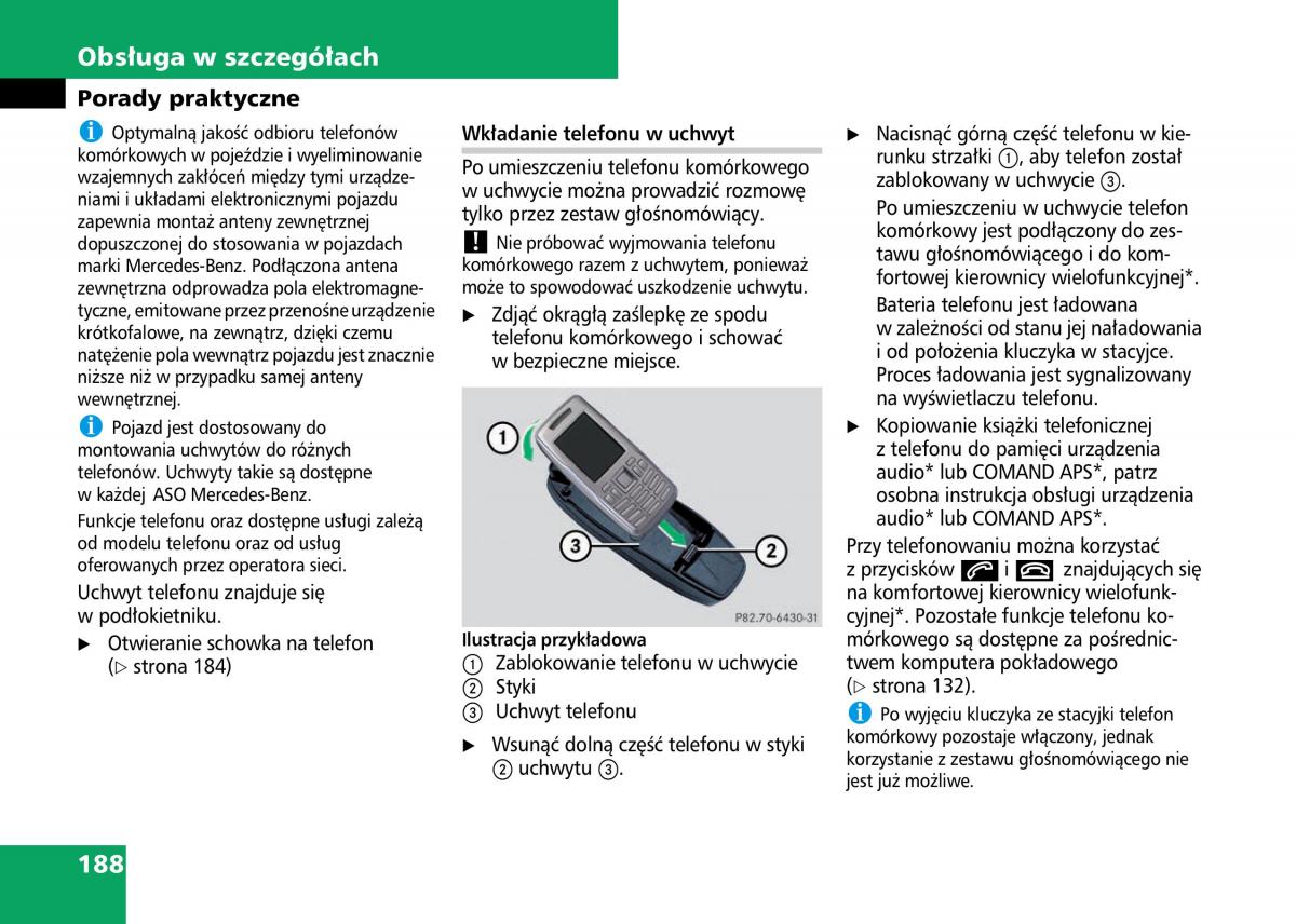 Mercedes Benz C Class W204 instrukcja obslugi / page 190