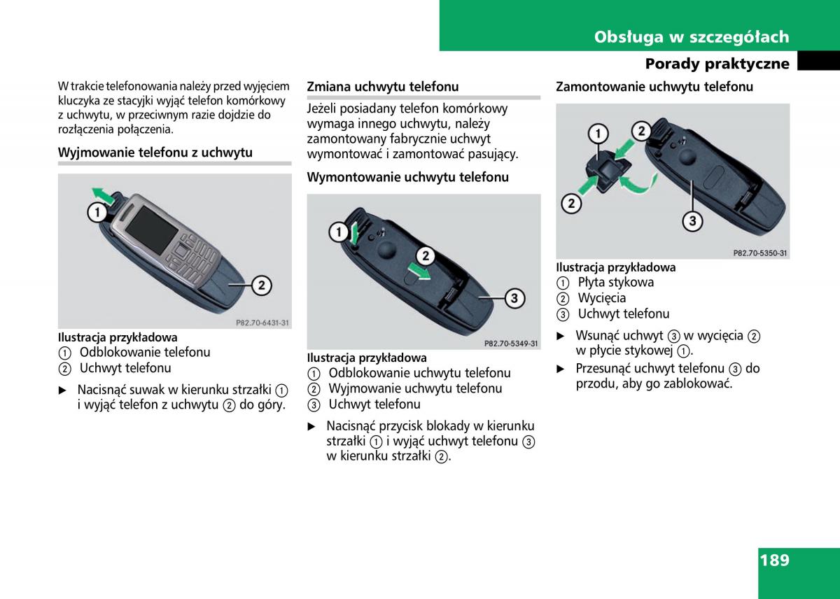 Mercedes Benz C Class W204 instrukcja obslugi / page 191