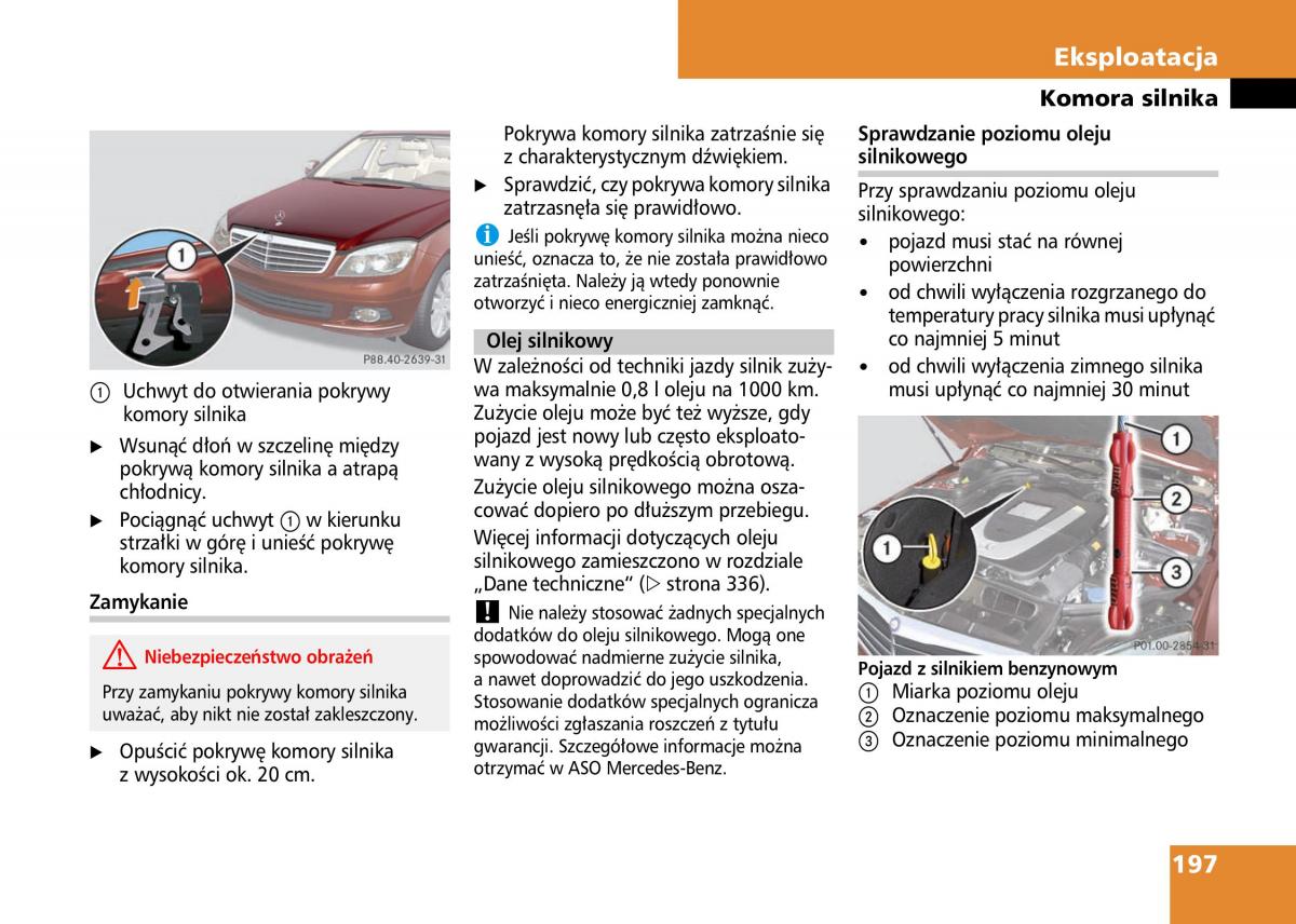 Mercedes Benz C Class W204 instrukcja obslugi / page 199