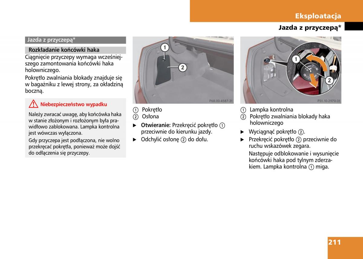 Mercedes Benz C Class W204 instrukcja obslugi / page 213