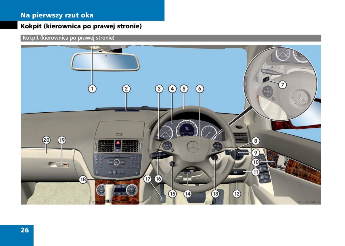 Mercedes Benz C Class W204 instrukcja obslugi / page 28