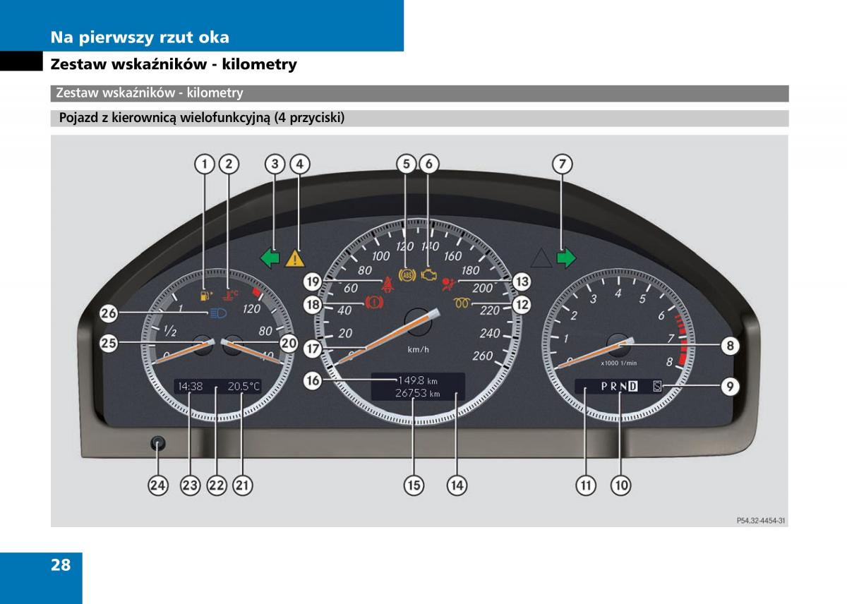 Mercedes Benz C Class W204 instrukcja obslugi / page 30