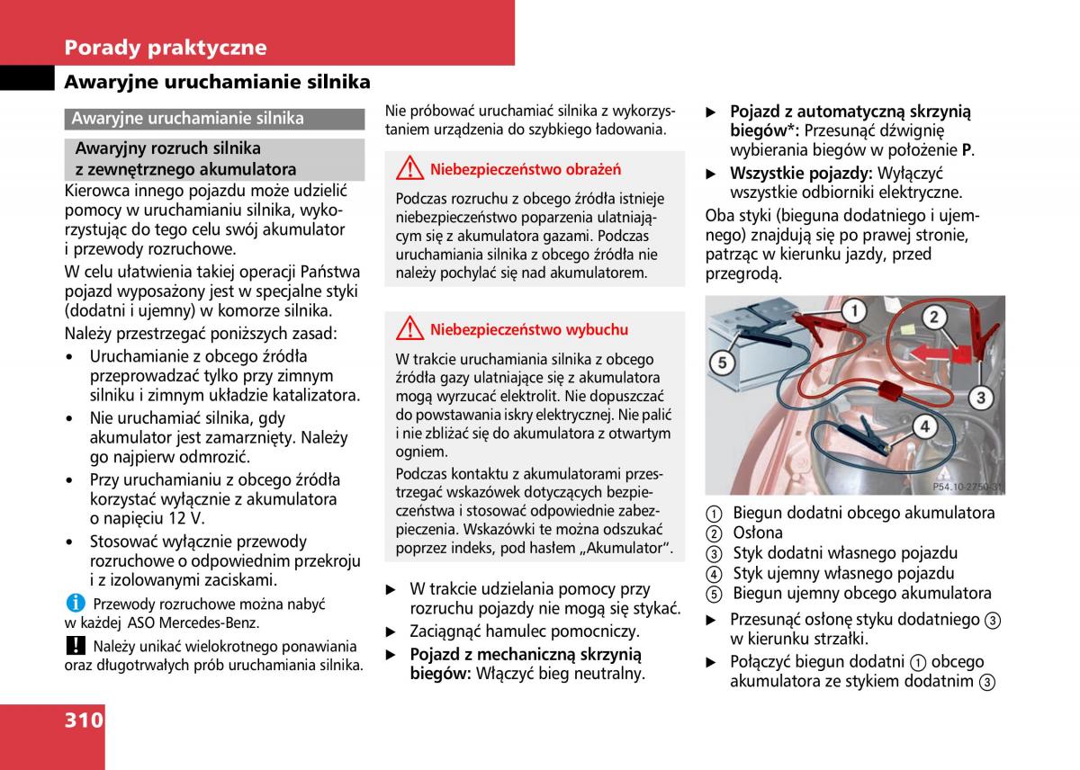 Mercedes Benz C Class W204 instrukcja obslugi / page 312