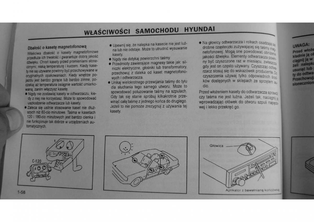 Hyundai Elantra Lantra II 2 instrukcja obslugi / page 63