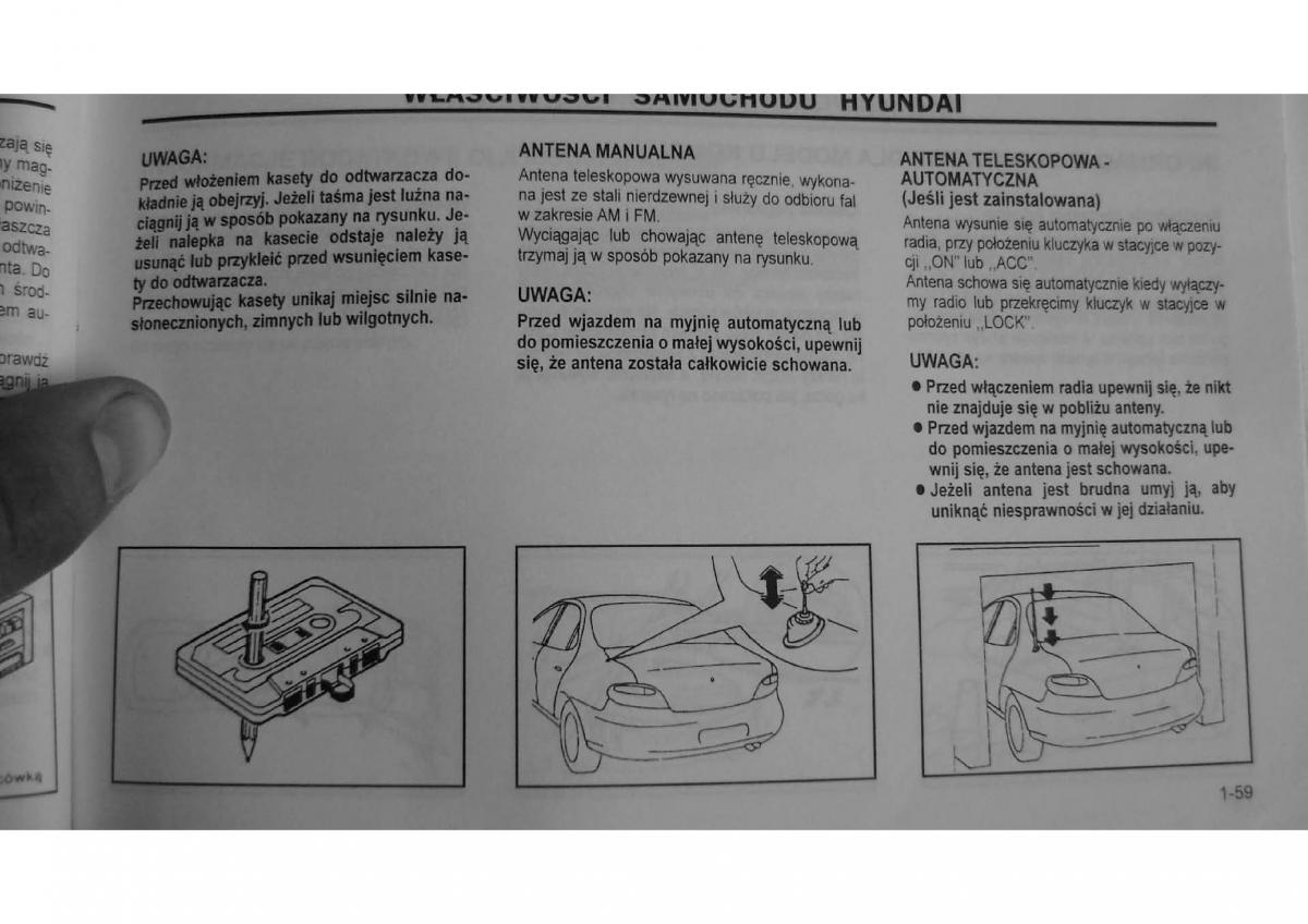 Hyundai Elantra Lantra II 2 instrukcja obslugi / page 64