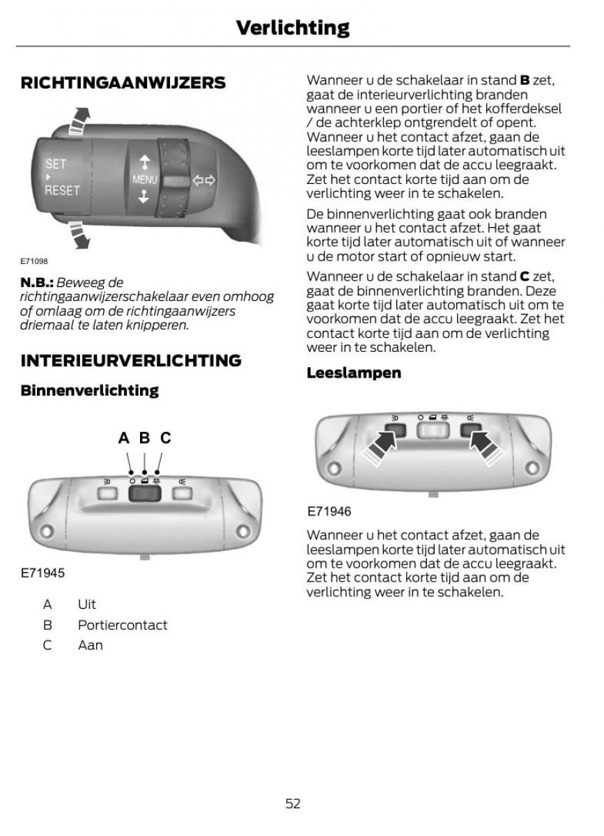 Ford Kuga I 1 handleiding / page 56