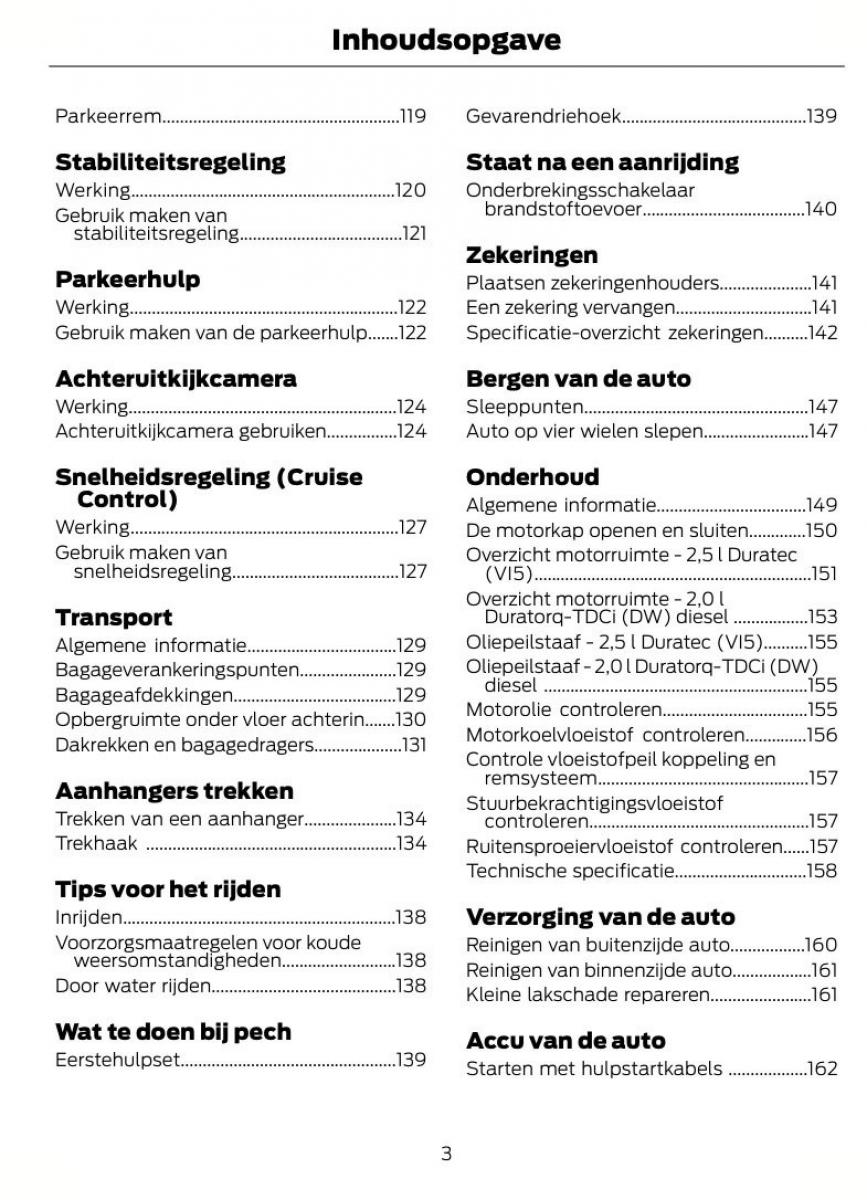 Ford Kuga I 1 handleiding / page 7