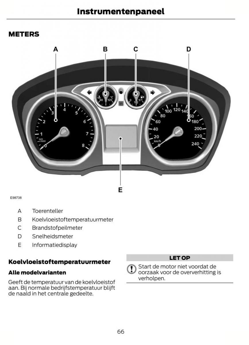 Ford Kuga I 1 handleiding / page 70