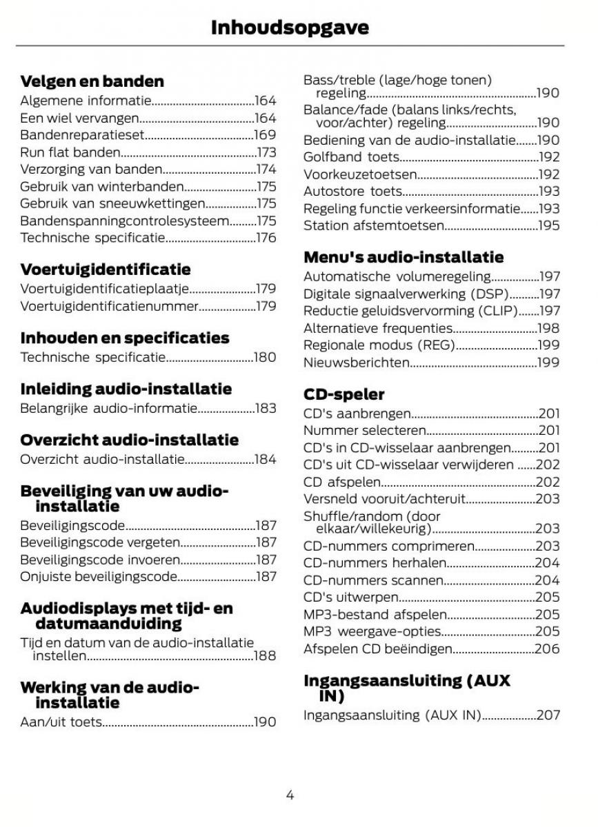 Ford Kuga I 1 handleiding / page 8