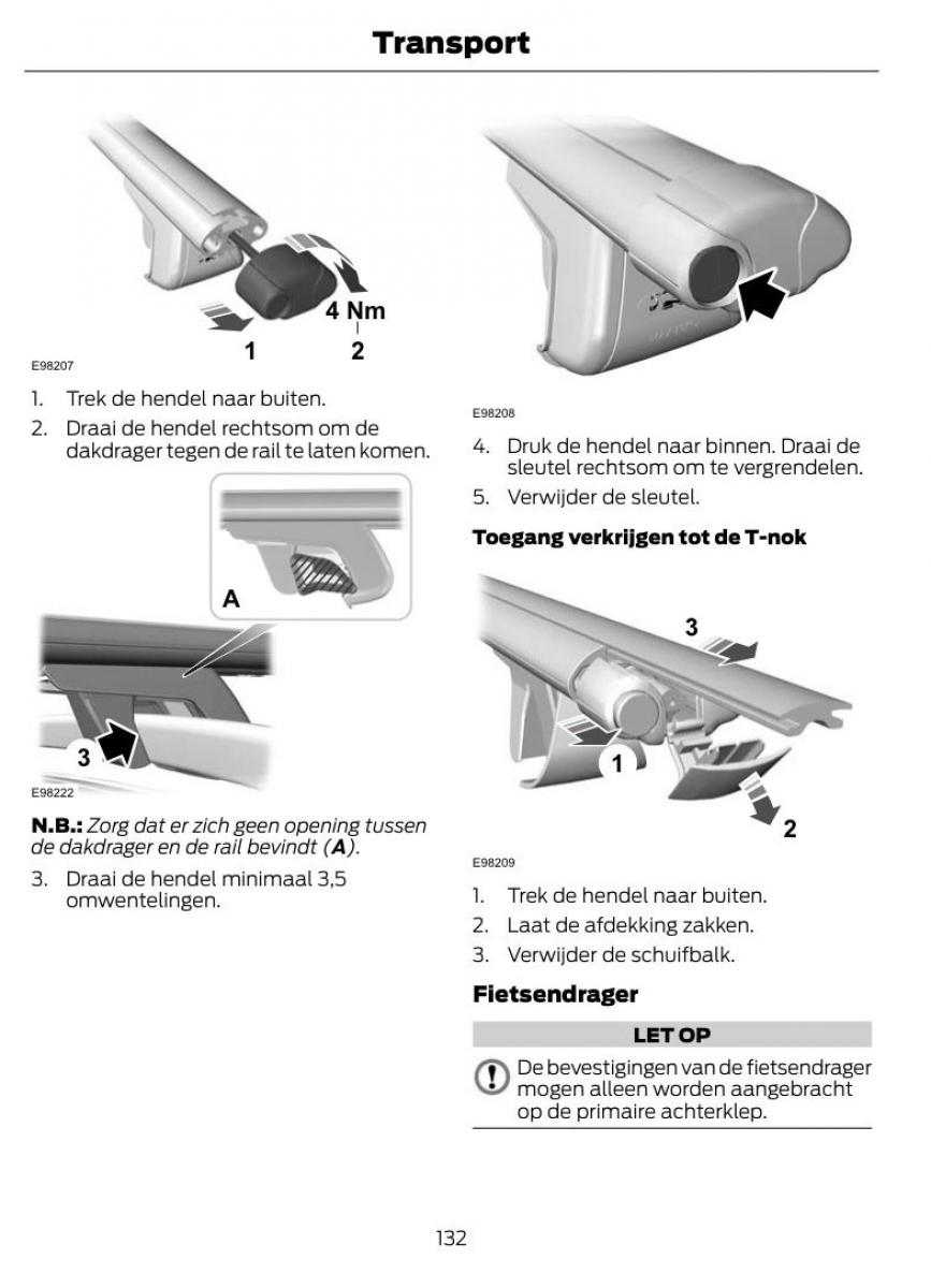 Ford Kuga I 1 handleiding / page 136