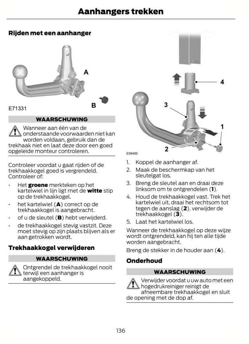 Ford Kuga I 1 handleiding / page 140