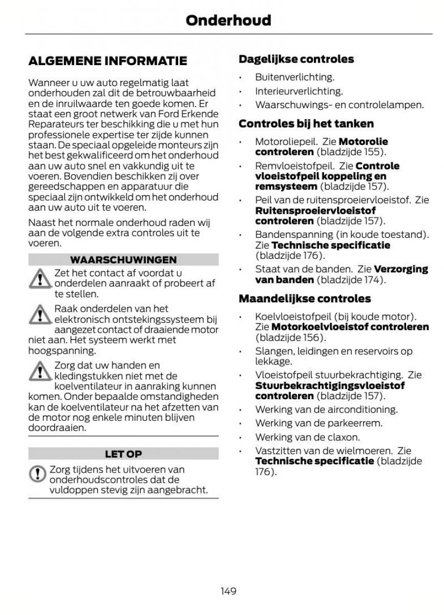 Ford Kuga I 1 handleiding / page 153