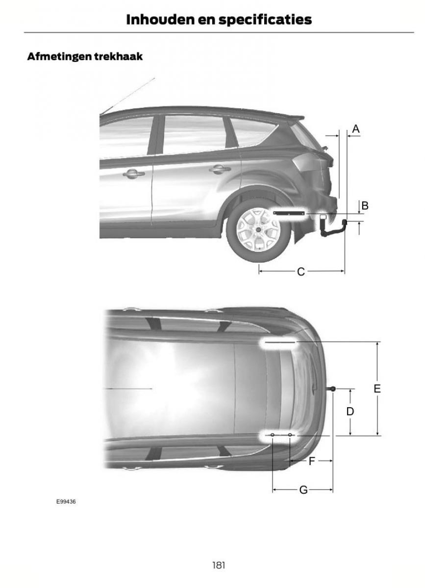 Ford Kuga I 1 handleiding / page 185