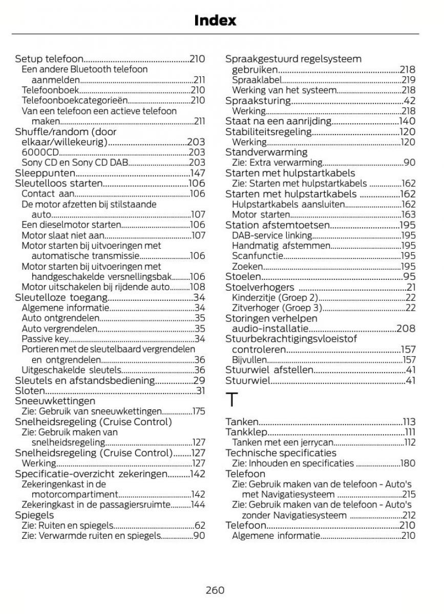 Ford Kuga I 1 handleiding / page 264