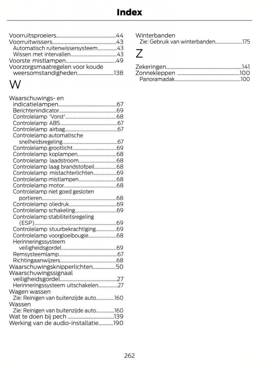 Ford Kuga I 1 handleiding / page 266