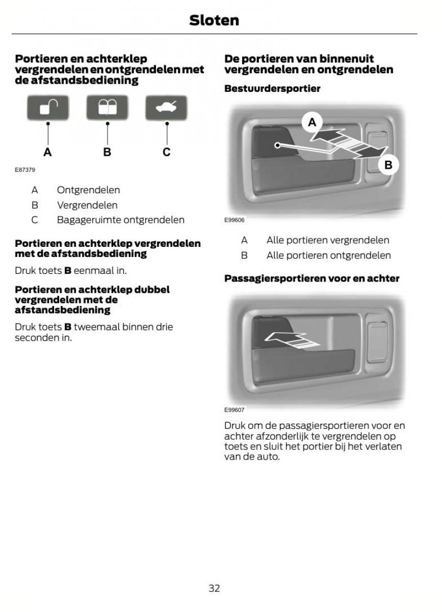 Ford Kuga I 1 handleiding / page 36