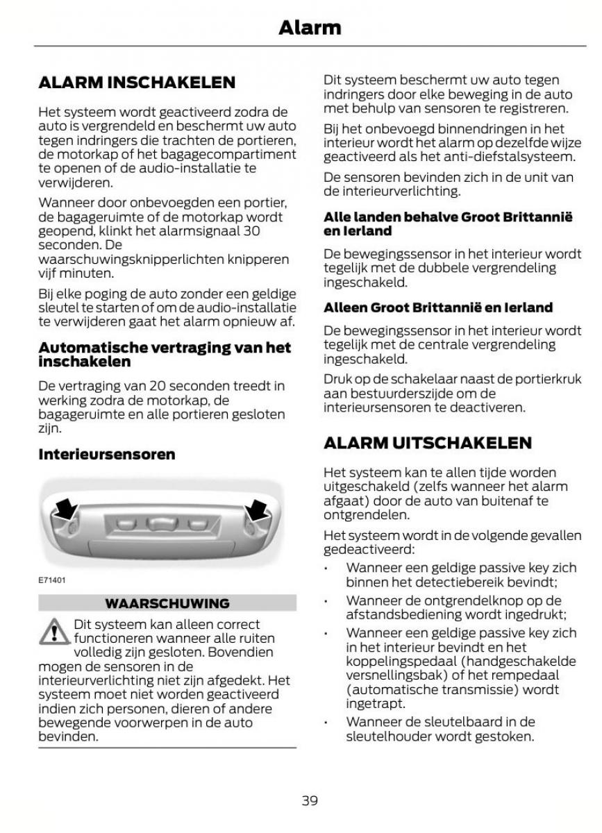 Ford Kuga I 1 handleiding / page 43