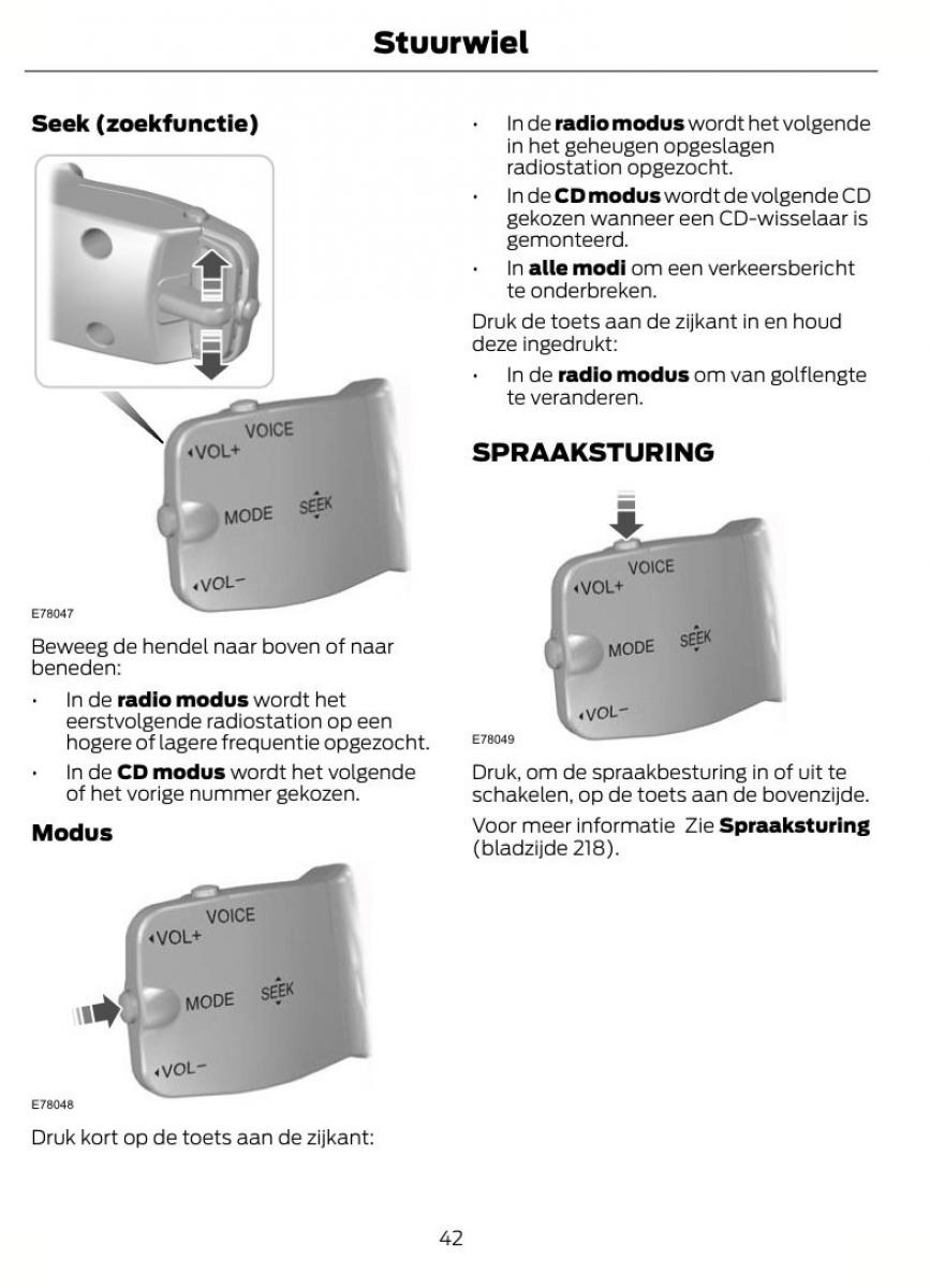 Ford Kuga I 1 handleiding / page 46