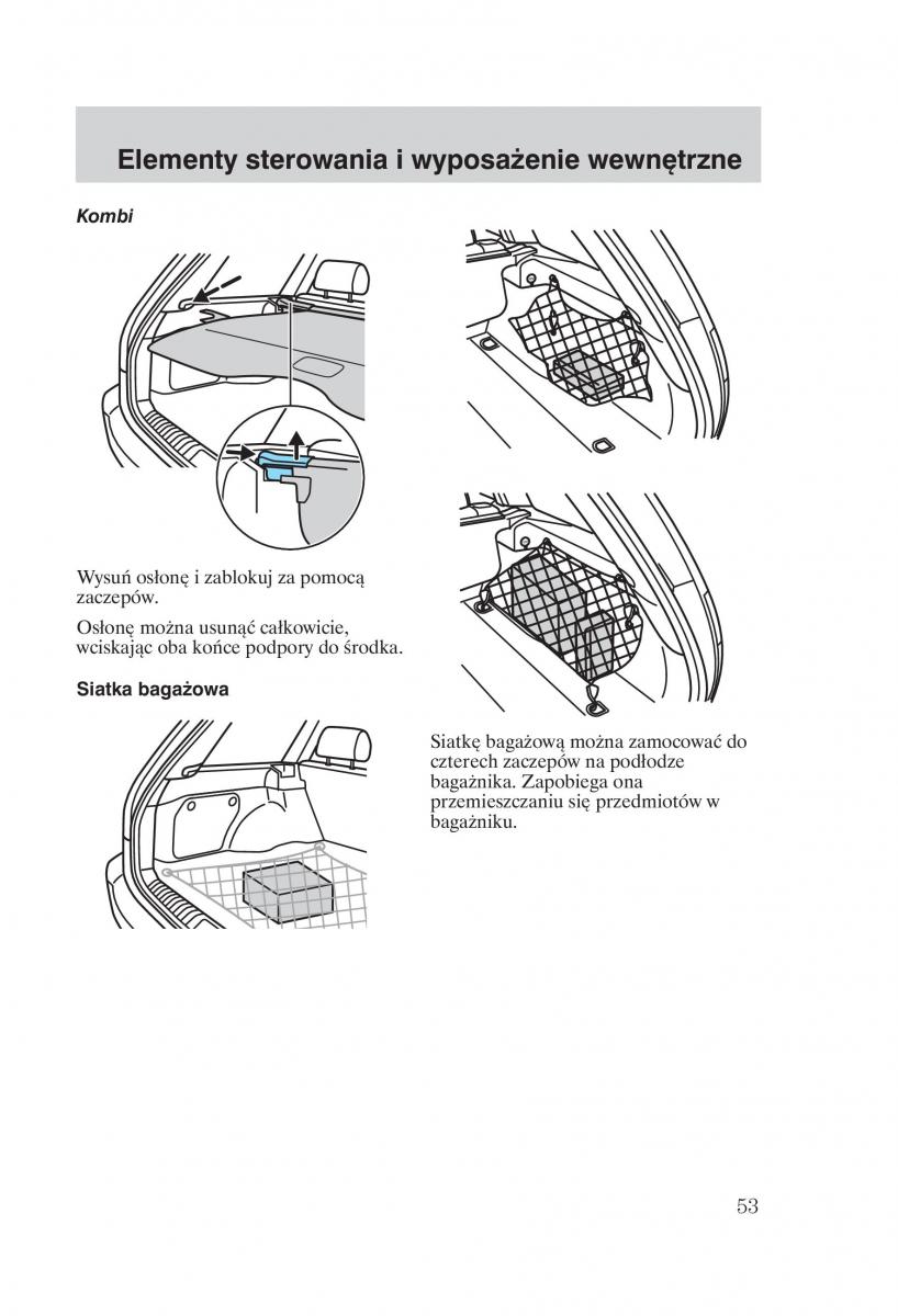 Ford Mondeo MKIII MK3 instrukcja obslugi / page 55