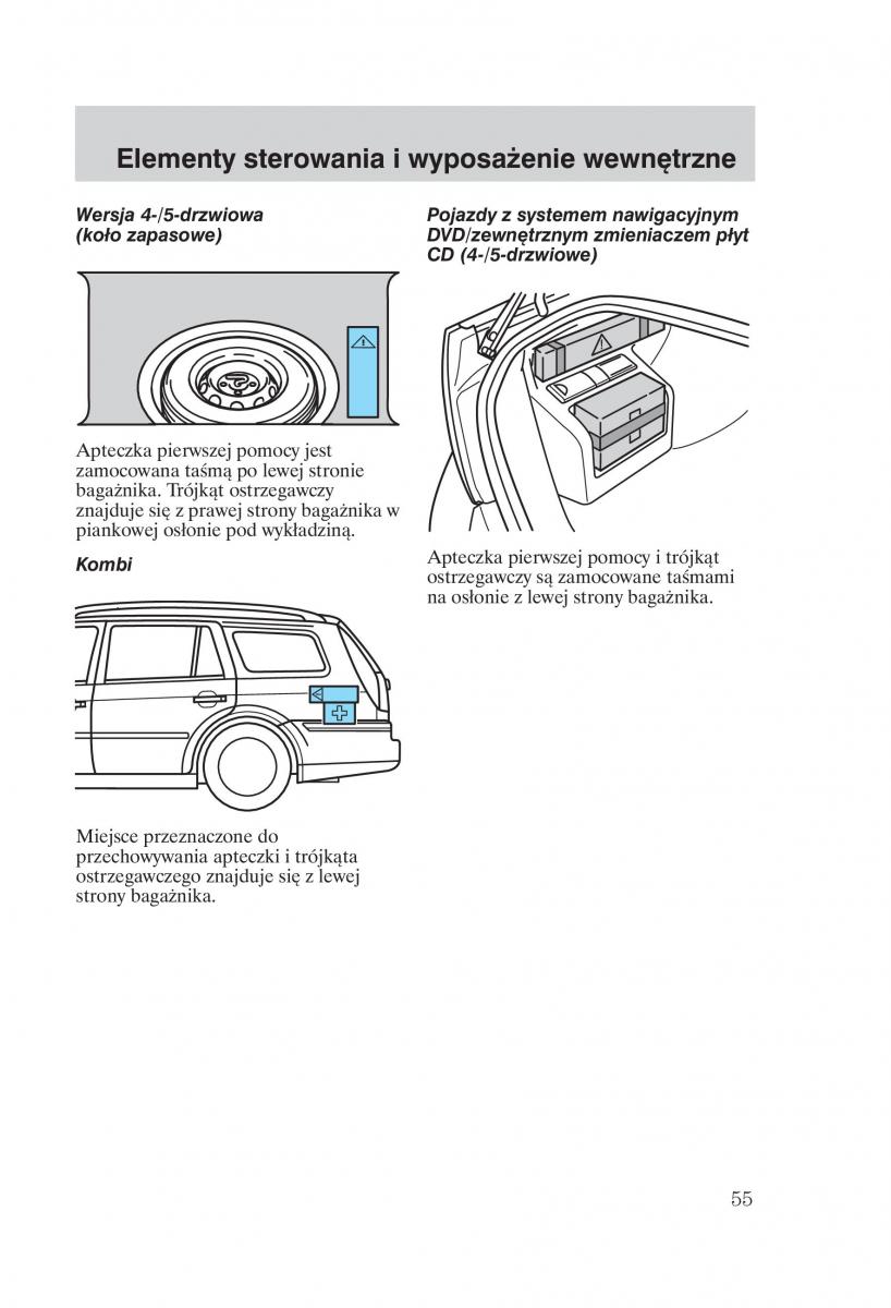 Ford Mondeo MKIII MK3 instrukcja obslugi / page 57