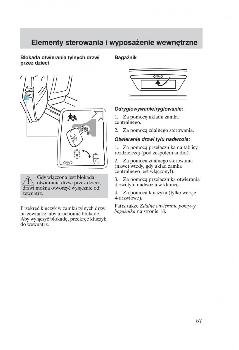 Ford Mondeo MKIII MK3 instrukcja obslugi / page 59