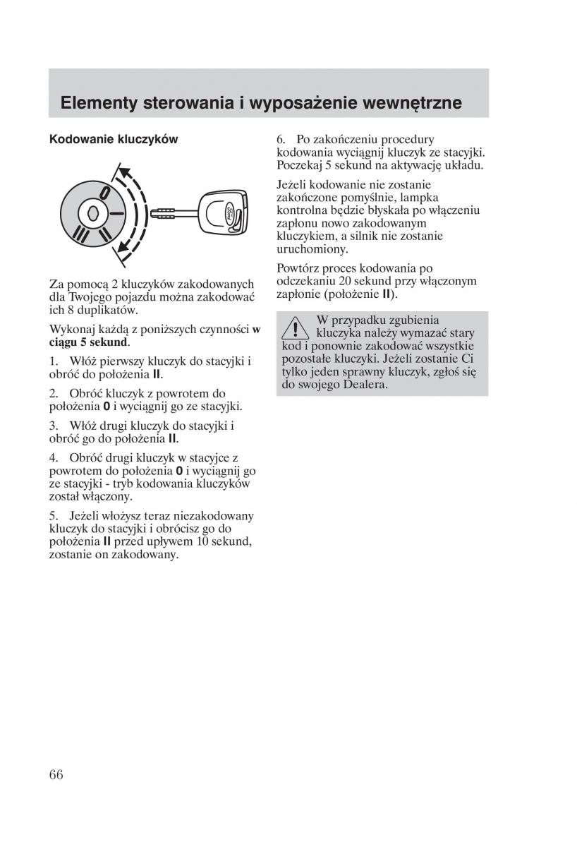 Ford Mondeo MKIII MK3 instrukcja obslugi / page 68