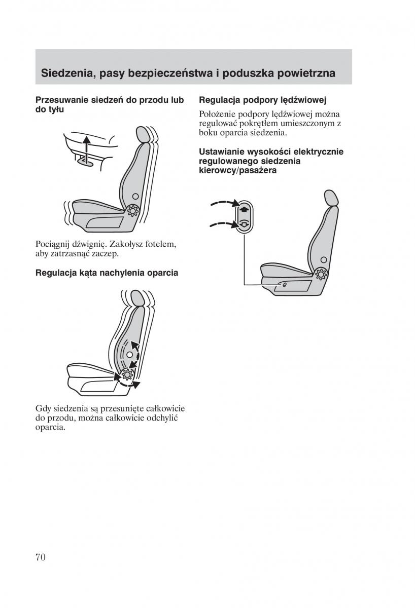 Ford Mondeo MKIII MK3 instrukcja obslugi / page 72