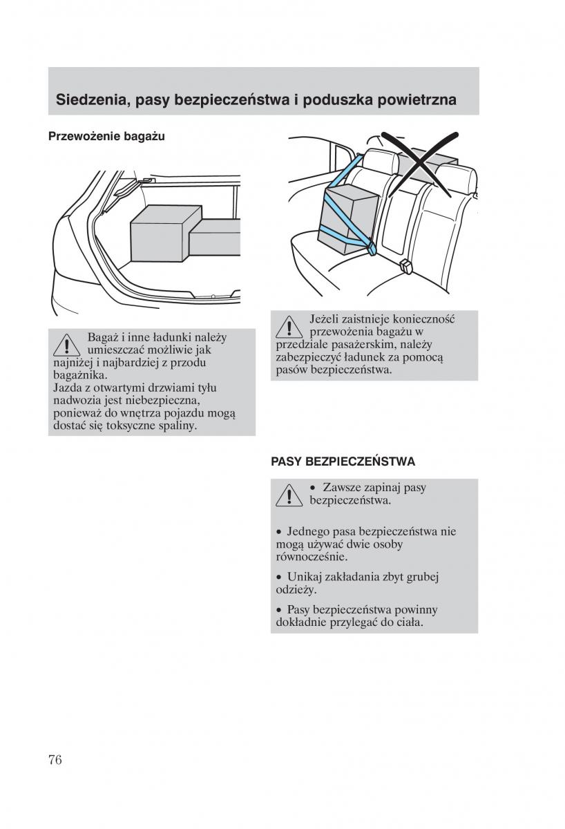 Ford Mondeo MKIII MK3 instrukcja obslugi / page 78