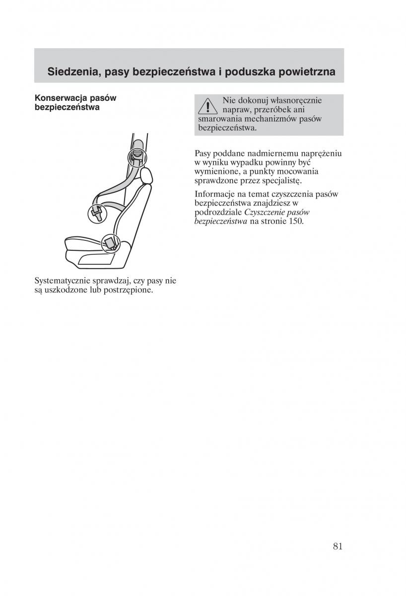 Ford Mondeo MKIII MK3 instrukcja obslugi / page 83