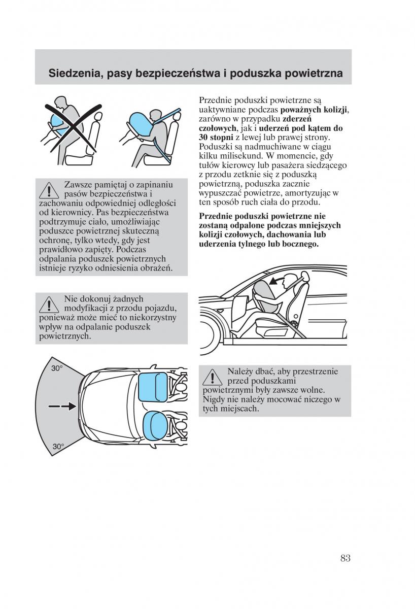 Ford Mondeo MKIII MK3 instrukcja obslugi / page 85