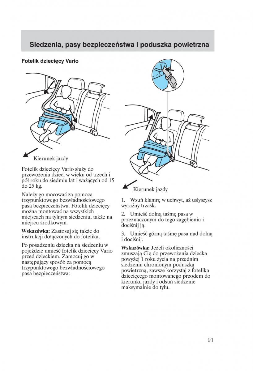 Ford Mondeo MKIII MK3 instrukcja obslugi / page 93