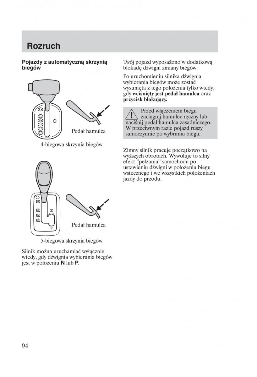 Ford Mondeo MKIII MK3 instrukcja obslugi / page 96