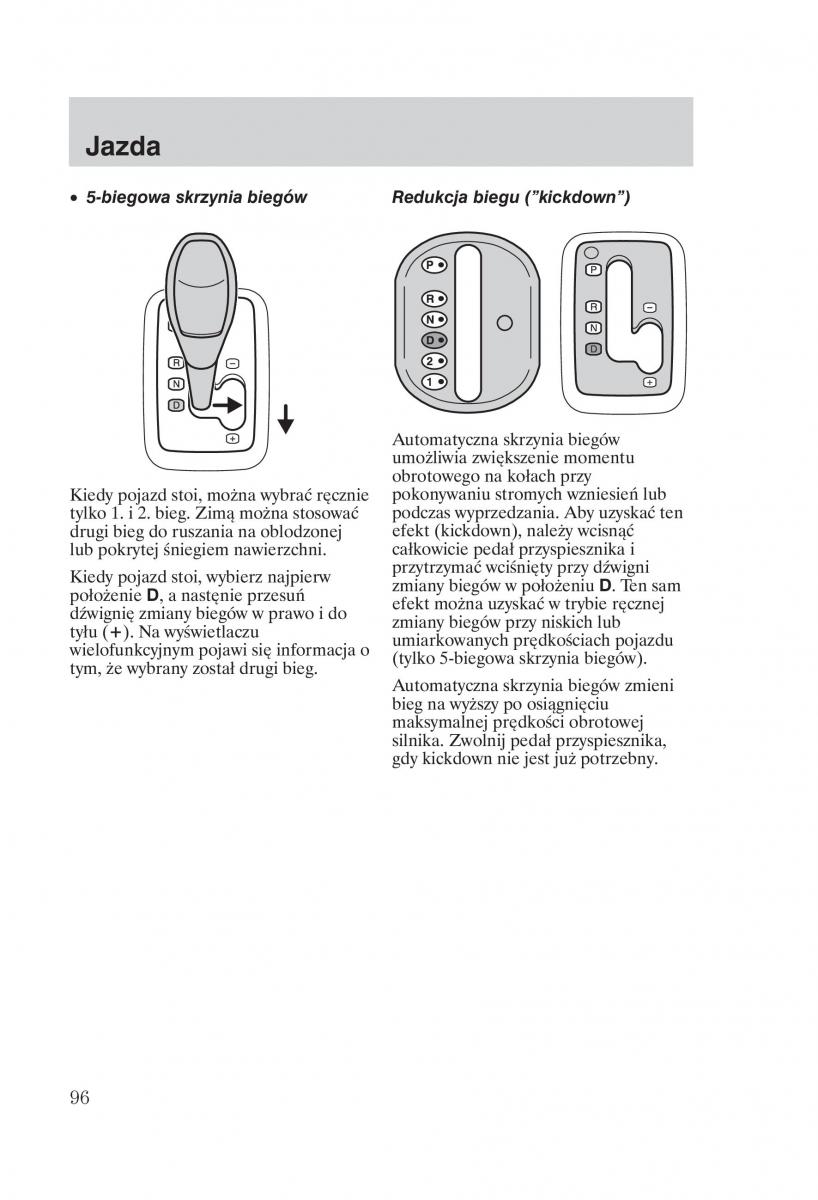 Ford Mondeo MKIII MK3 instrukcja obslugi / page 98