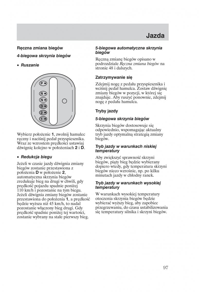 Ford Mondeo MKIII MK3 instrukcja obslugi / page 99