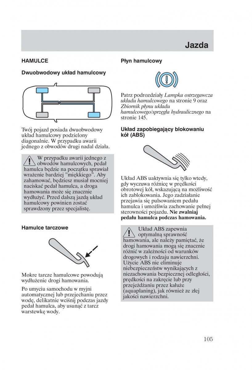 Ford Mondeo MKIII MK3 instrukcja obslugi / page 107