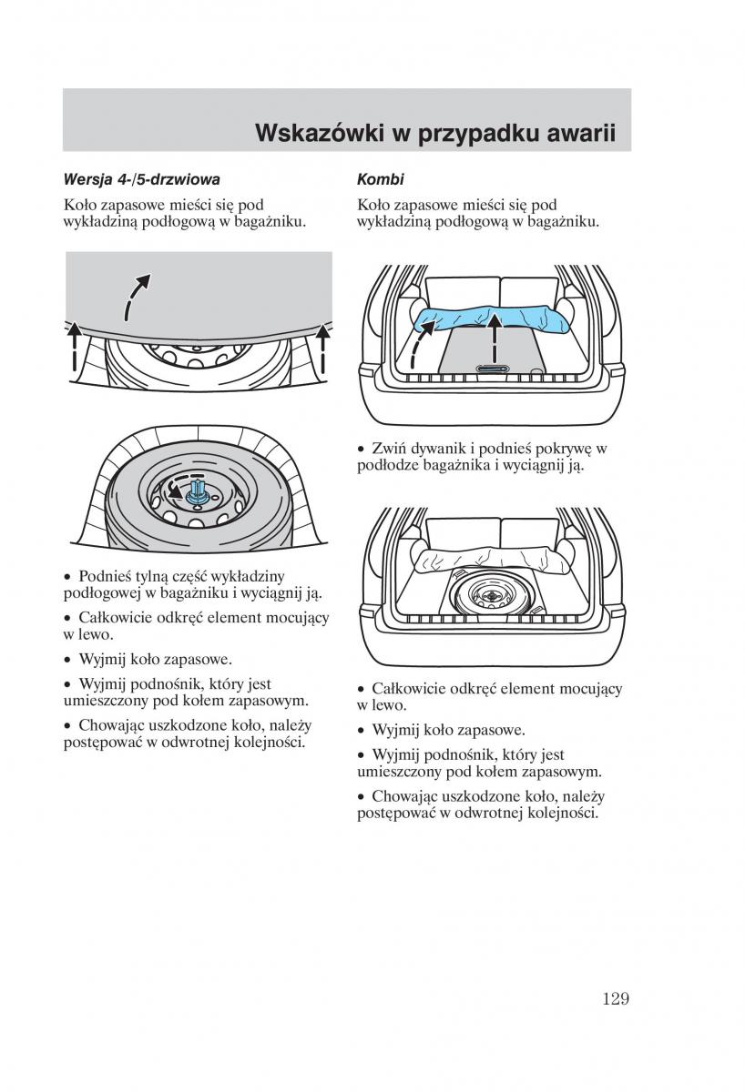 Ford Mondeo MKIII MK3 instrukcja obslugi / page 131