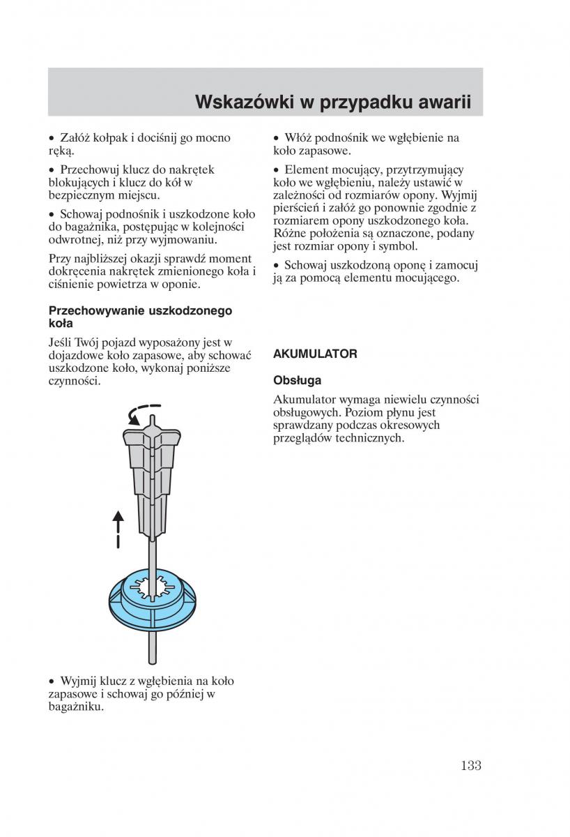 Ford Mondeo MKIII MK3 instrukcja obslugi / page 135