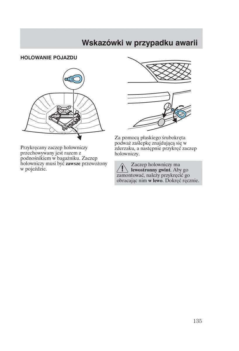 Ford Mondeo MKIII MK3 instrukcja obslugi / page 137