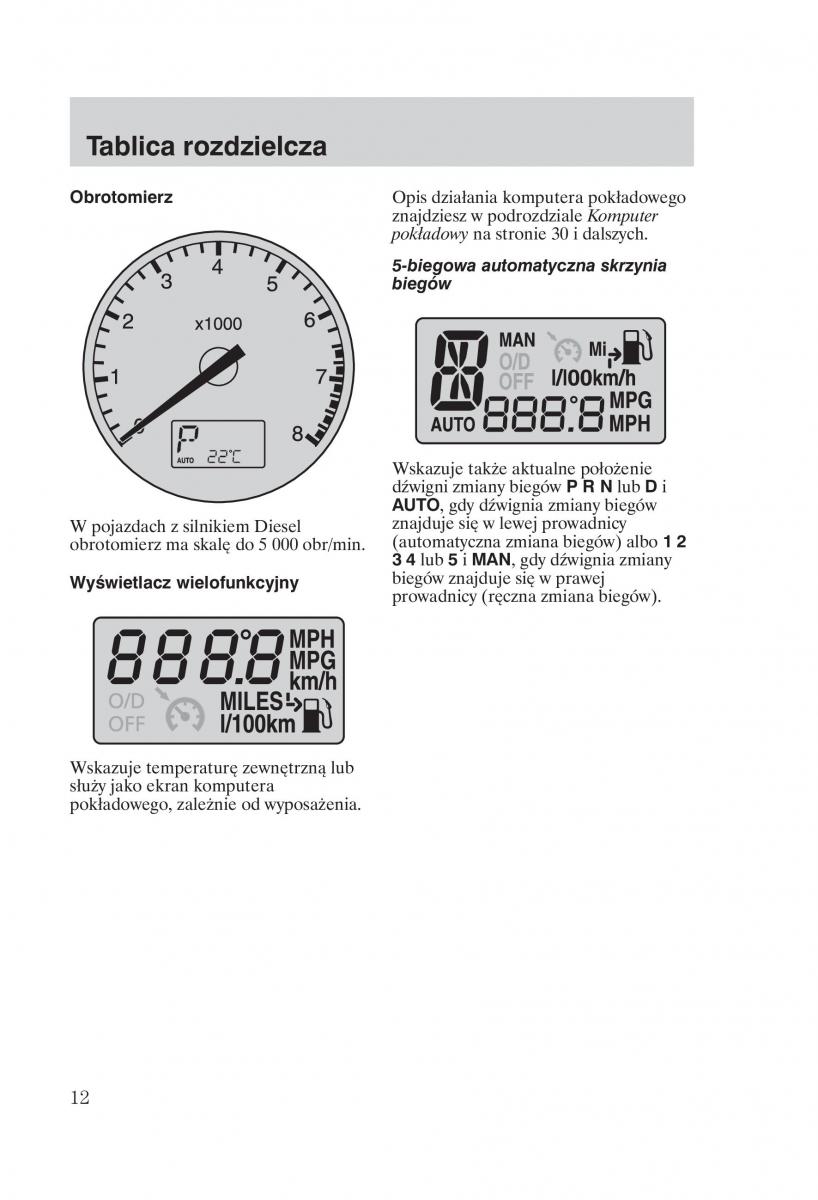 Ford Mondeo MKIII MK3 instrukcja obslugi / page 14