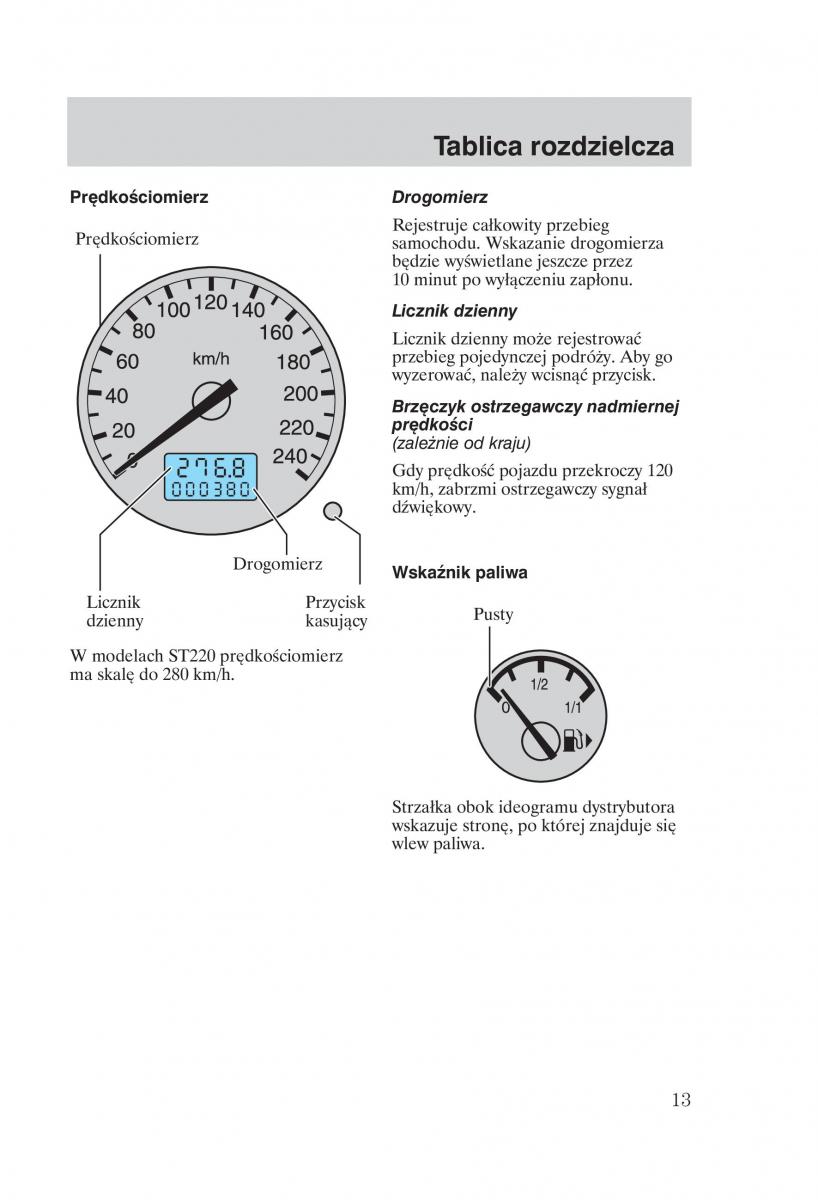 Ford Mondeo MKIII MK3 instrukcja obslugi / page 15