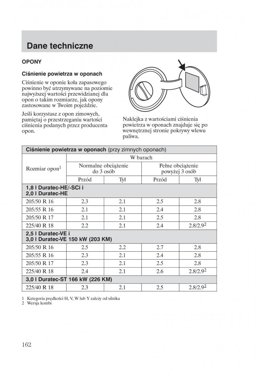 Ford Mondeo MKIII MK3 instrukcja obslugi / page 164