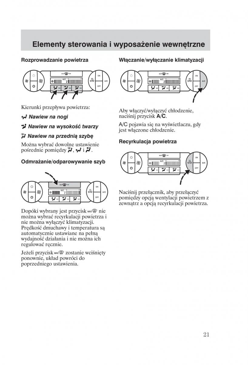 Ford Mondeo MKIII MK3 instrukcja obslugi / page 23