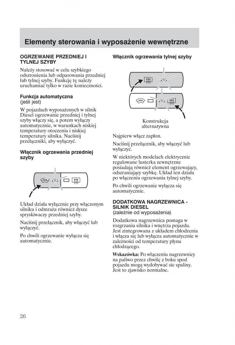 Ford Mondeo MKIII MK3 instrukcja obslugi / page 28