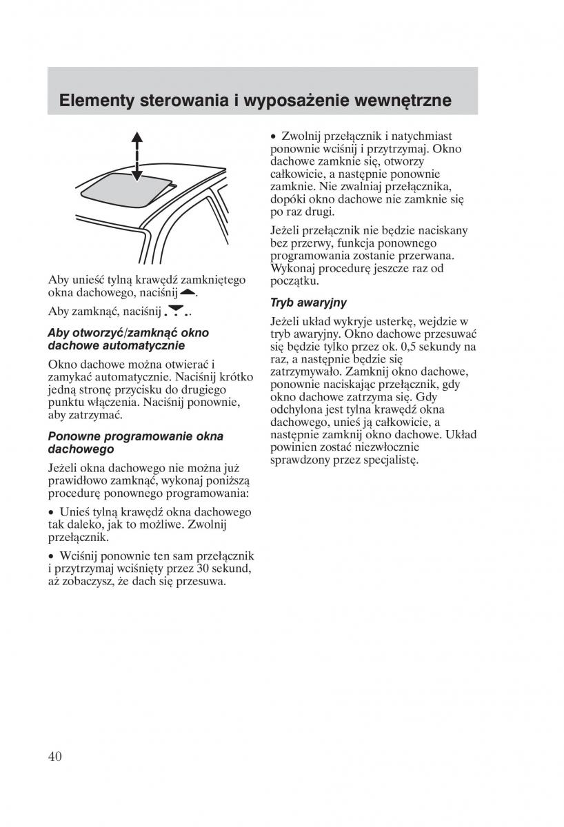 Ford Mondeo MKIII MK3 instrukcja obslugi / page 42