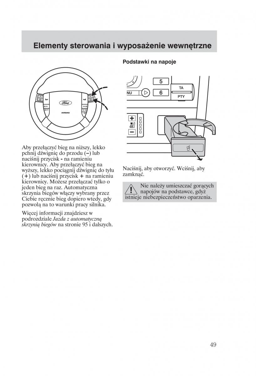 Ford Mondeo MKIII MK3 instrukcja obslugi / page 51