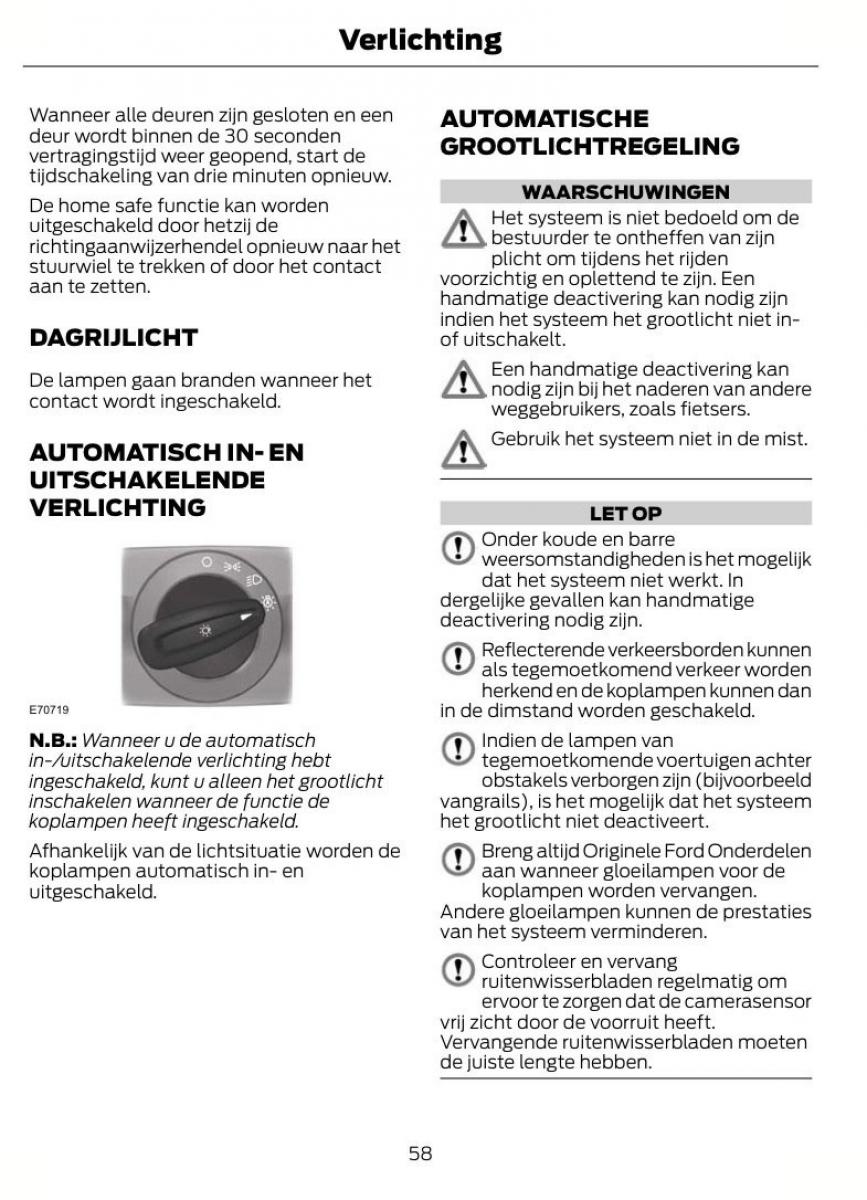 Ford Mondeo MKIV MK4 handleiding / page 61