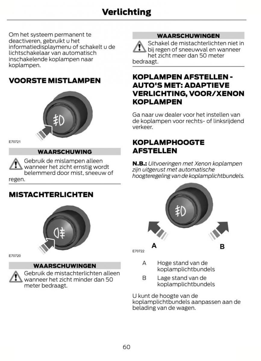 Ford Mondeo MKIV MK4 handleiding / page 63