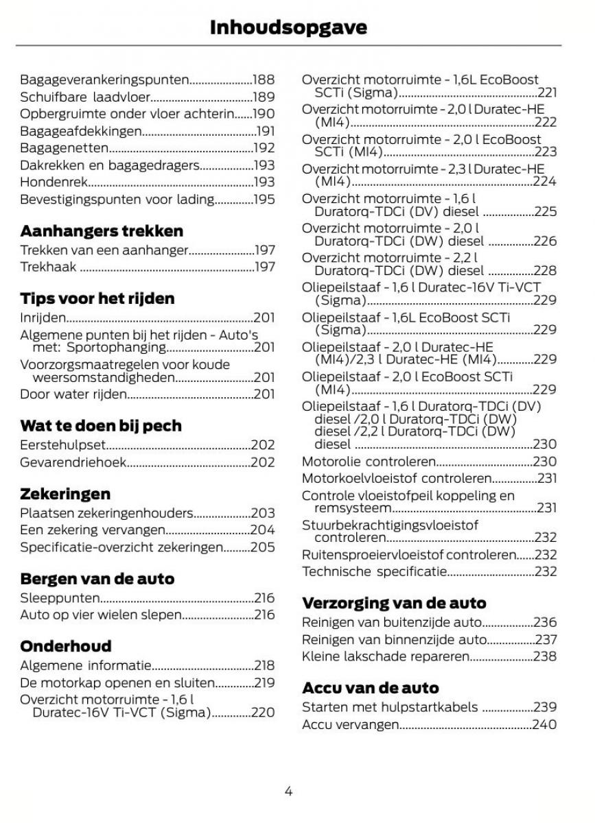 Ford Mondeo MKIV MK4 handleiding / page 7